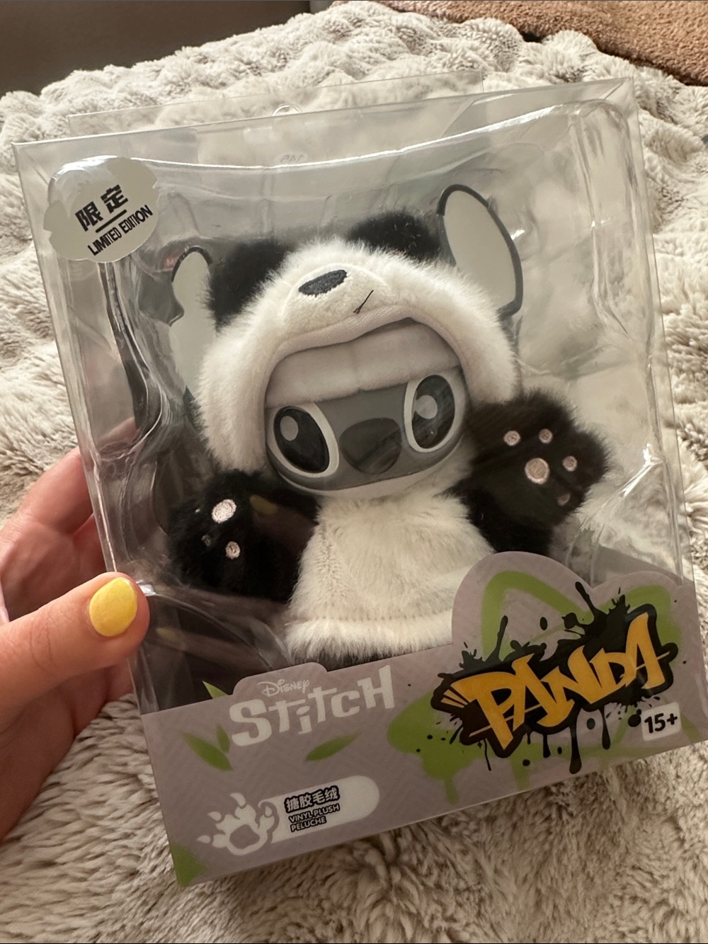 Collectors Limited, edition Disney Stitch Panda Plush - Black, White & Gray